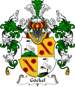 Keller family crest featuring German coat of arms and noble lineage design