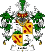 Keller family crest featuring German coat of arms and noble lineage design